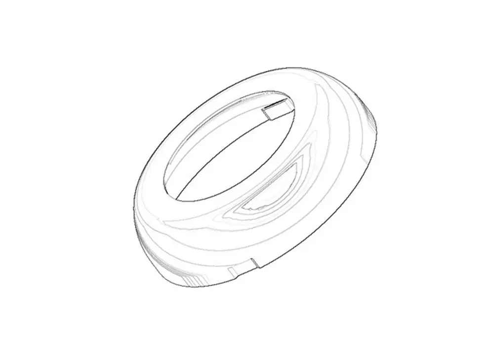 DORNBRACHT Rosette ERSATZTEILE 092830006 D. 46 x 11,5 mm Chrom, 092830006-00 Galeriebild 1